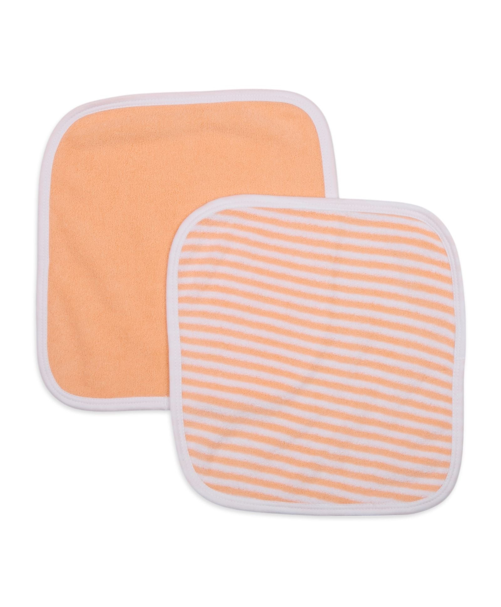 Premium Baby Washcloths – Pack of 5, 100% Cotton Terry, Ultra Soft & Absorbent (Tropical Peach)