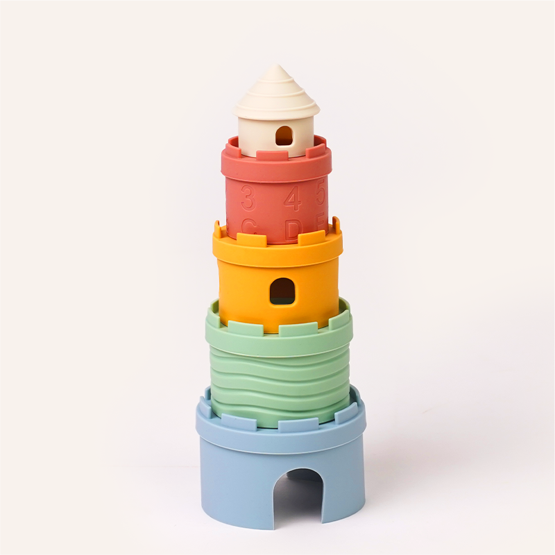 Silicone Castle Stacker for Beach Time, bath time fun and imaginative play