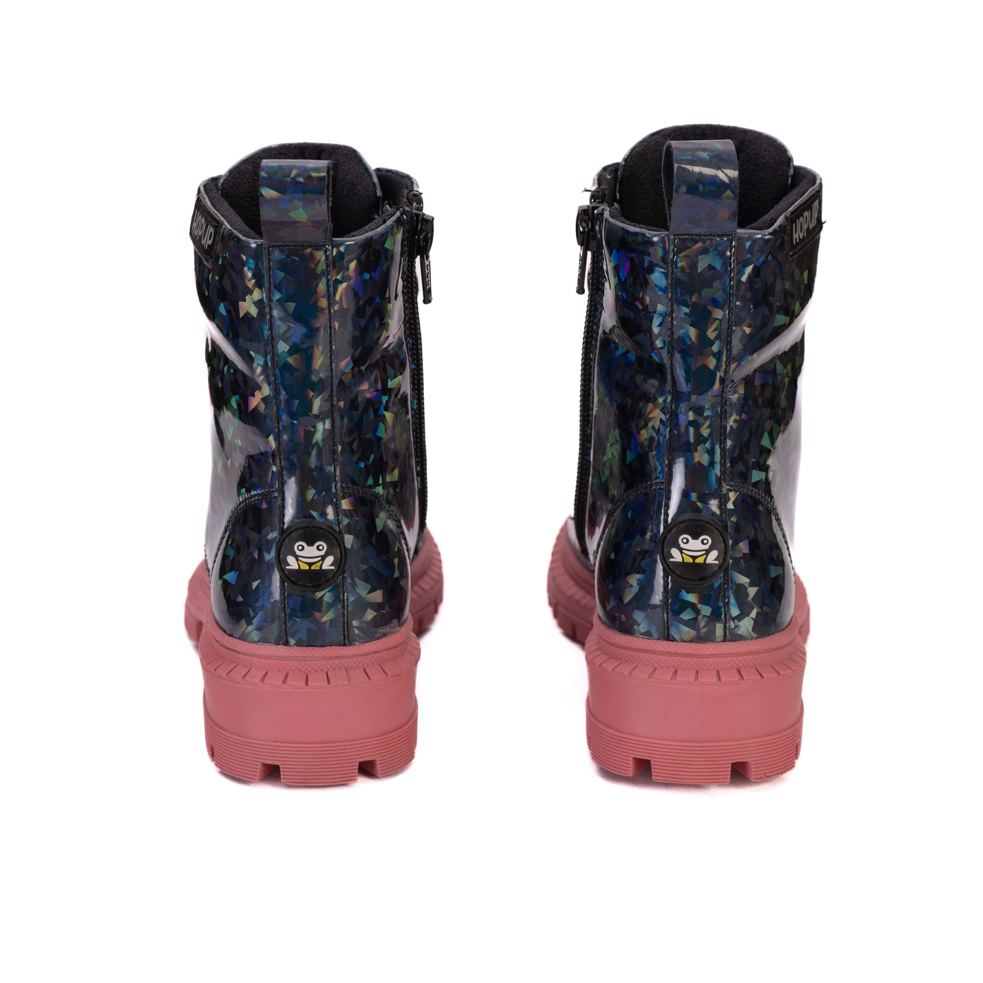 Rock Star Glitter Boots | Sparkly Zip-Up Party Boots for Kids | Lightweight & Anti-Skid Designer Footwear