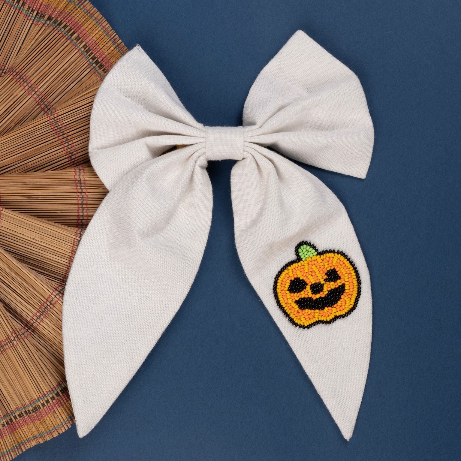 Pumpkin Spice – Big Designer Pumpkin Hair Bow (Set of 1)