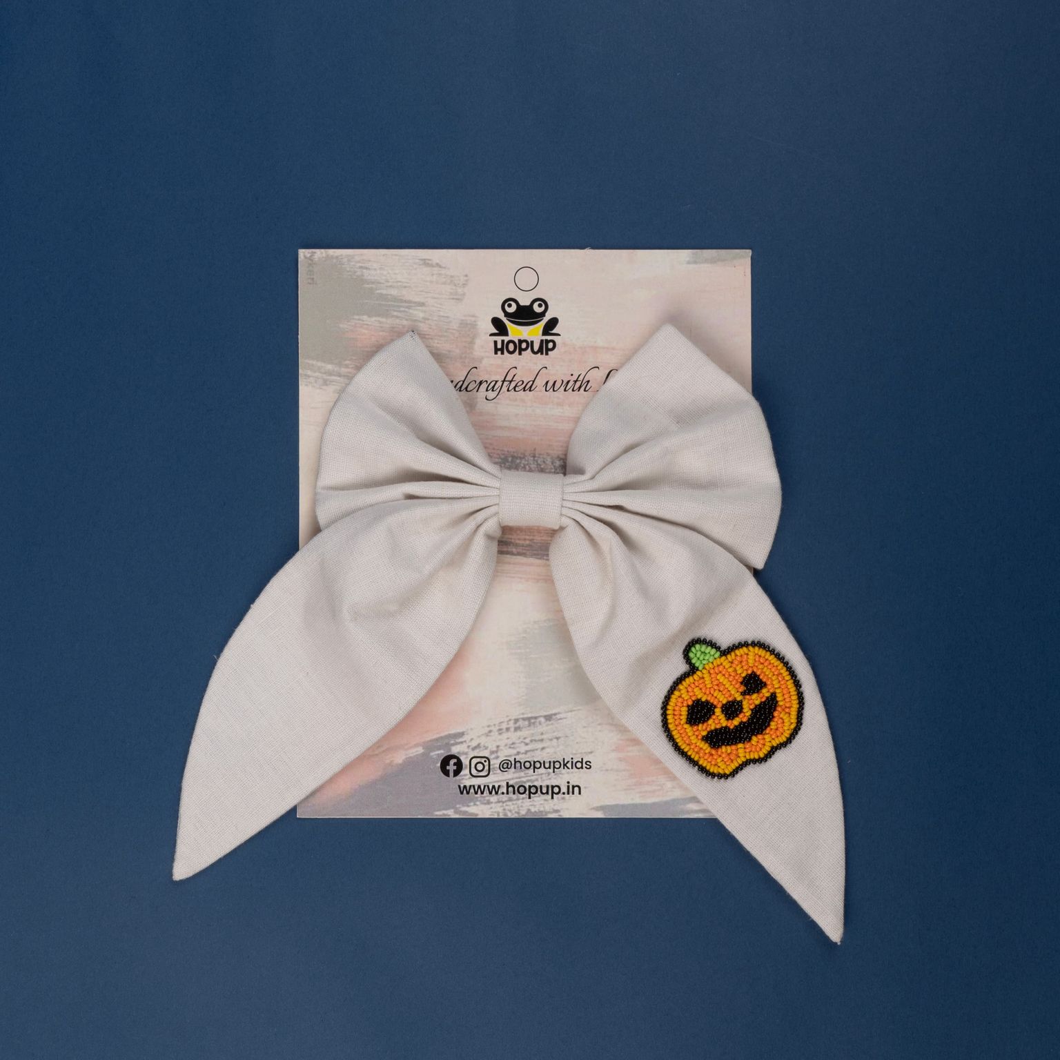 Pumpkin Spice – Big Designer Pumpkin Hair Bow (Set of 1)