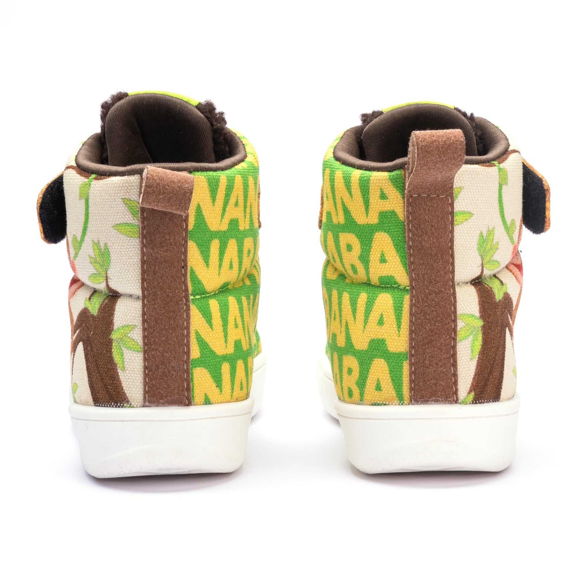 Kids Monkey Hi-Top Sneakers | Playful Corded Lace-Up Shoes | Lightweight & Anti-Skid Sneakers for Kids