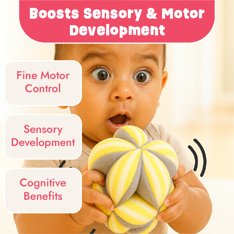 Fuzzy Grab Clutch Ball for Grasping and Fine Motor skills for babies