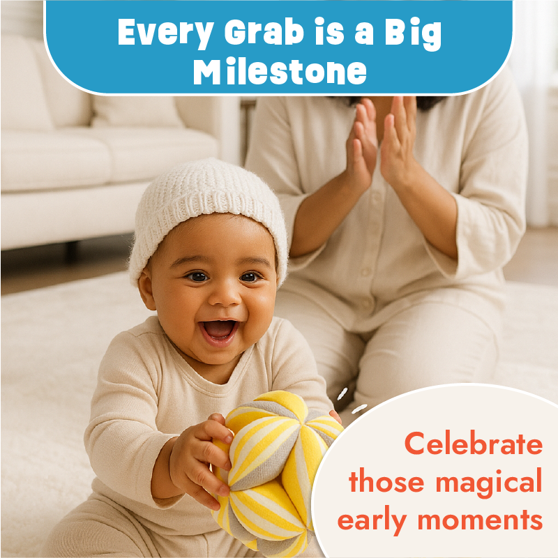 Fuzzy Grab Clutch Ball for Grasping and Fine Motor skills for babies