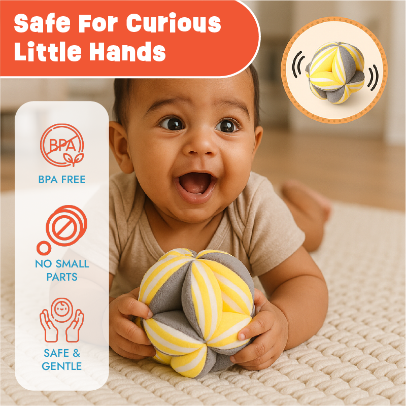Fuzzy Grab Clutch Ball for Grasping and Fine Motor skills for babies