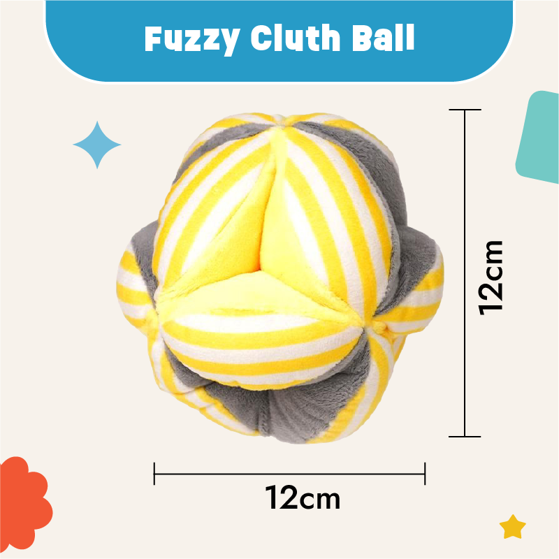 Fuzzy Grab Clutch Ball for Grasping and Fine Motor skills for babies