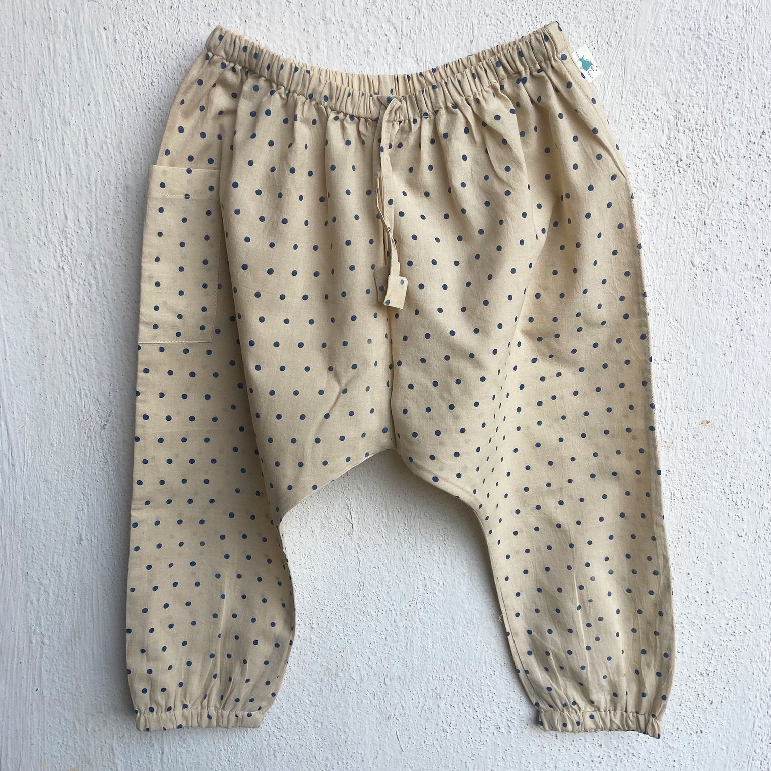 Unisex Organic Indigo Check Kurta + Indigo Raidana  Pants
