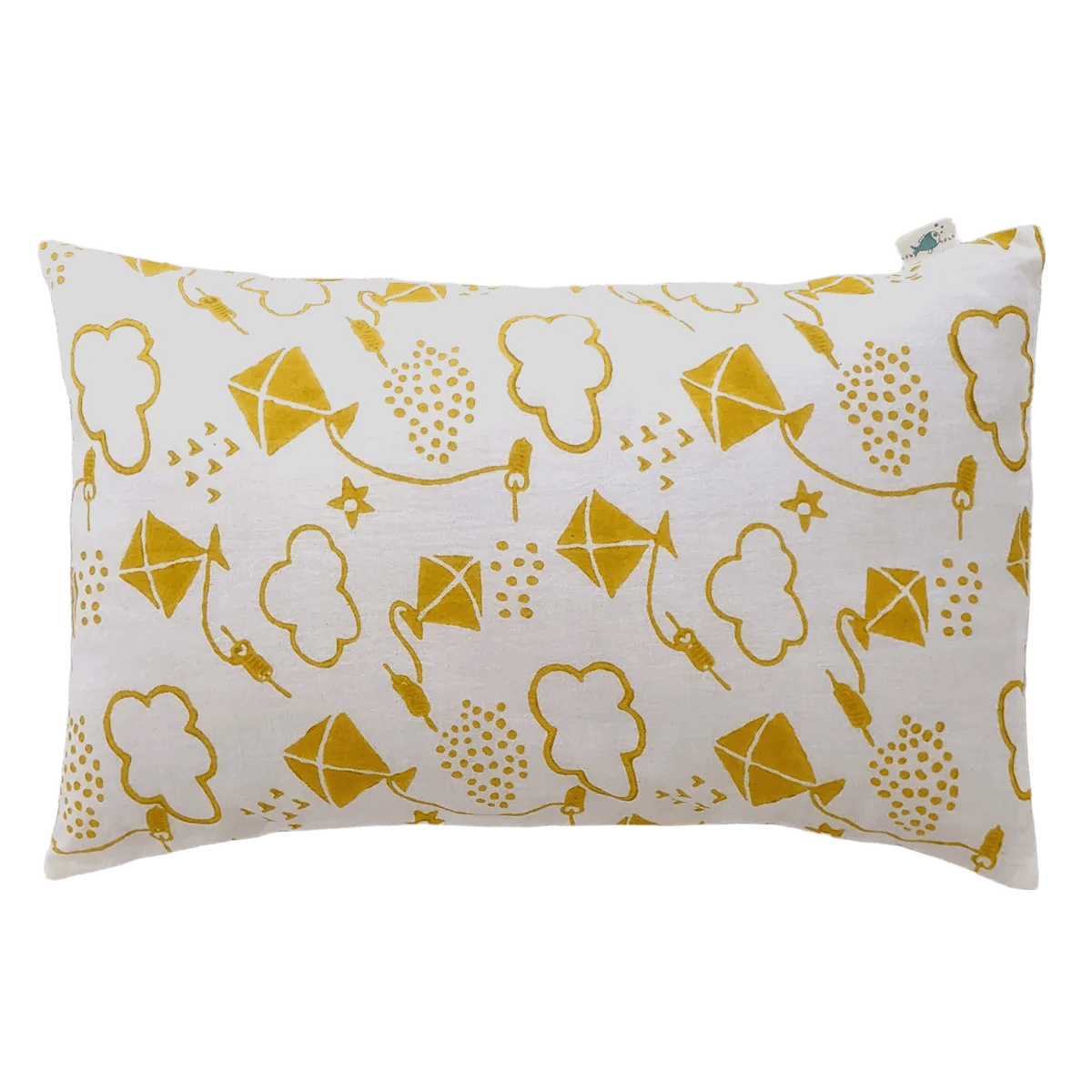 Organic Kite Print Kapok Pillow