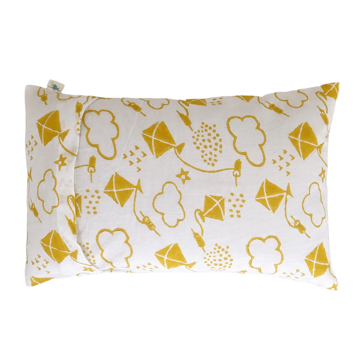 Organic Kite Print Kapok Pillow