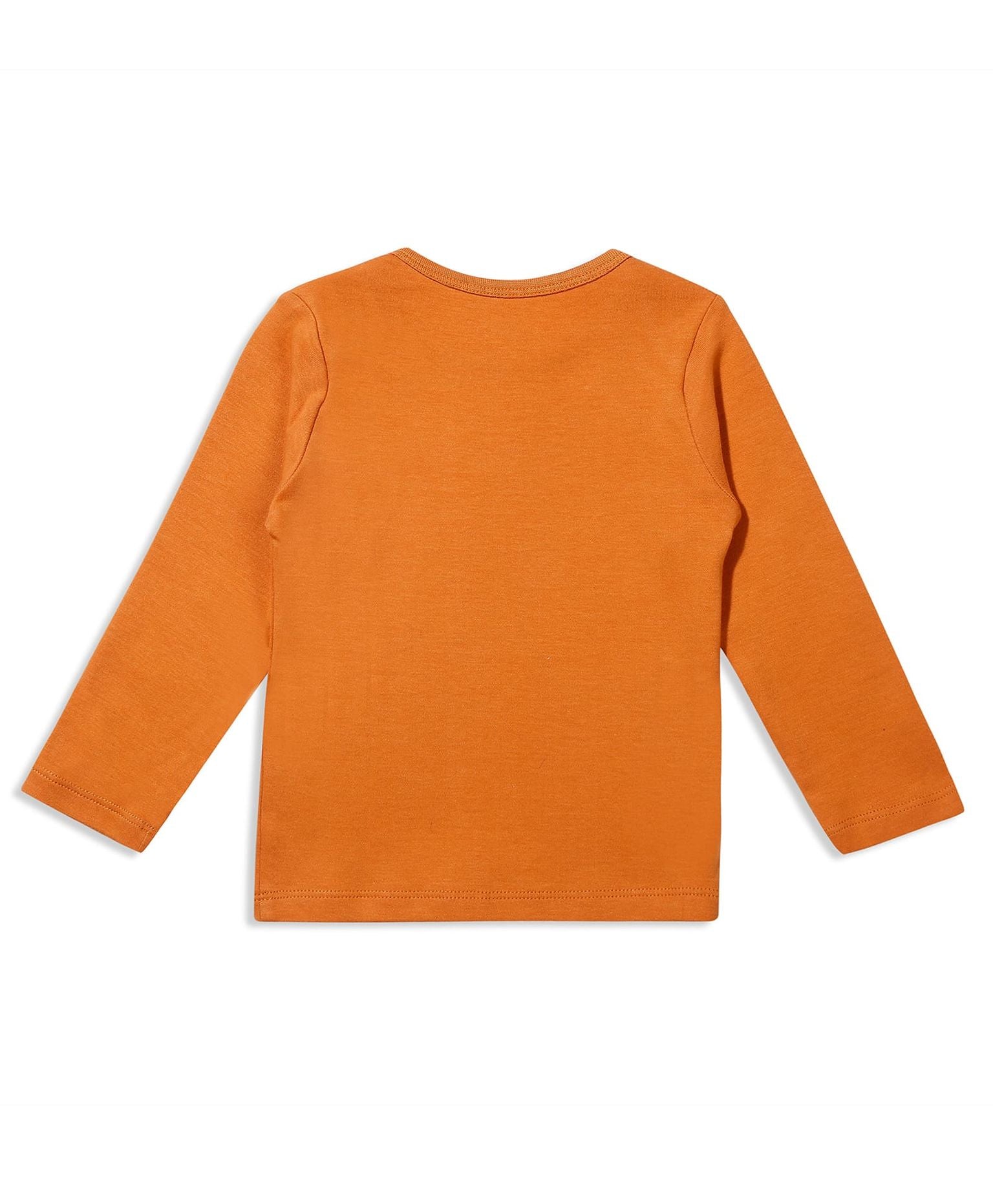 100% Cotton Full Sleeves Envelope Neck Tee Pack Of 3 - Multicolour