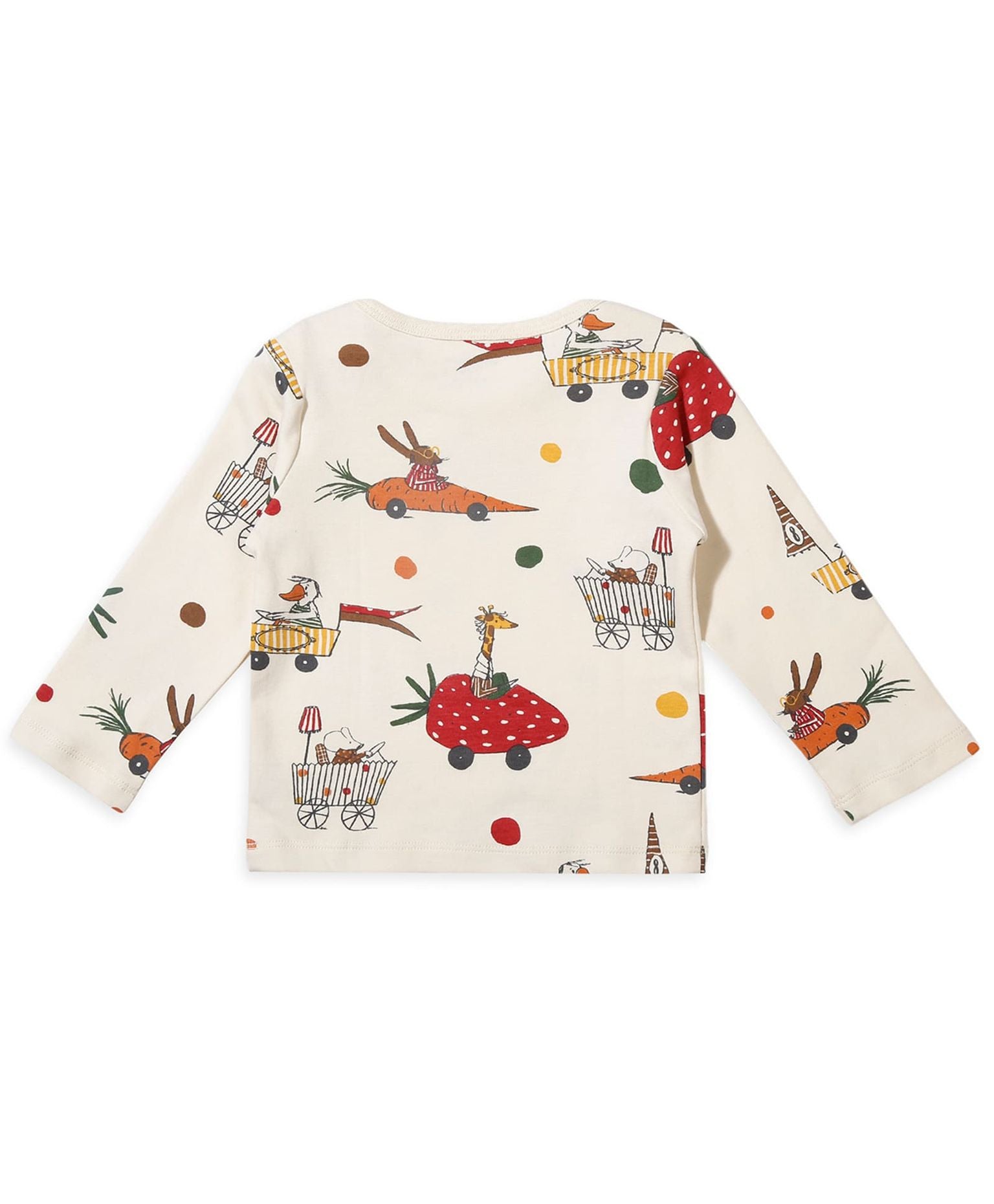 100% Cotton Full Sleeves Envelope Neck Tee Pack Of 3 - Multicolour