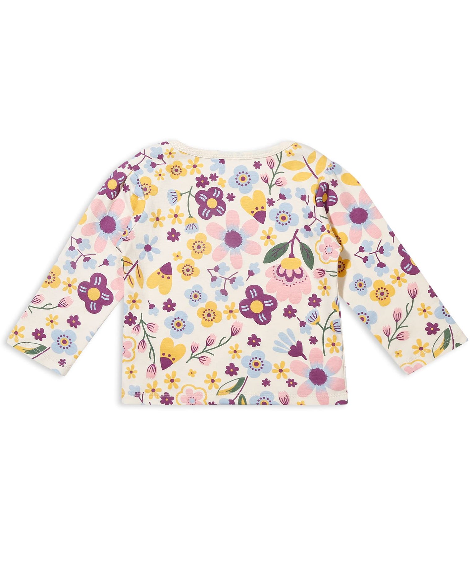 100% Cotton Full Sleeves Envelope Neck Tee Pack Of 3 - Multicolour