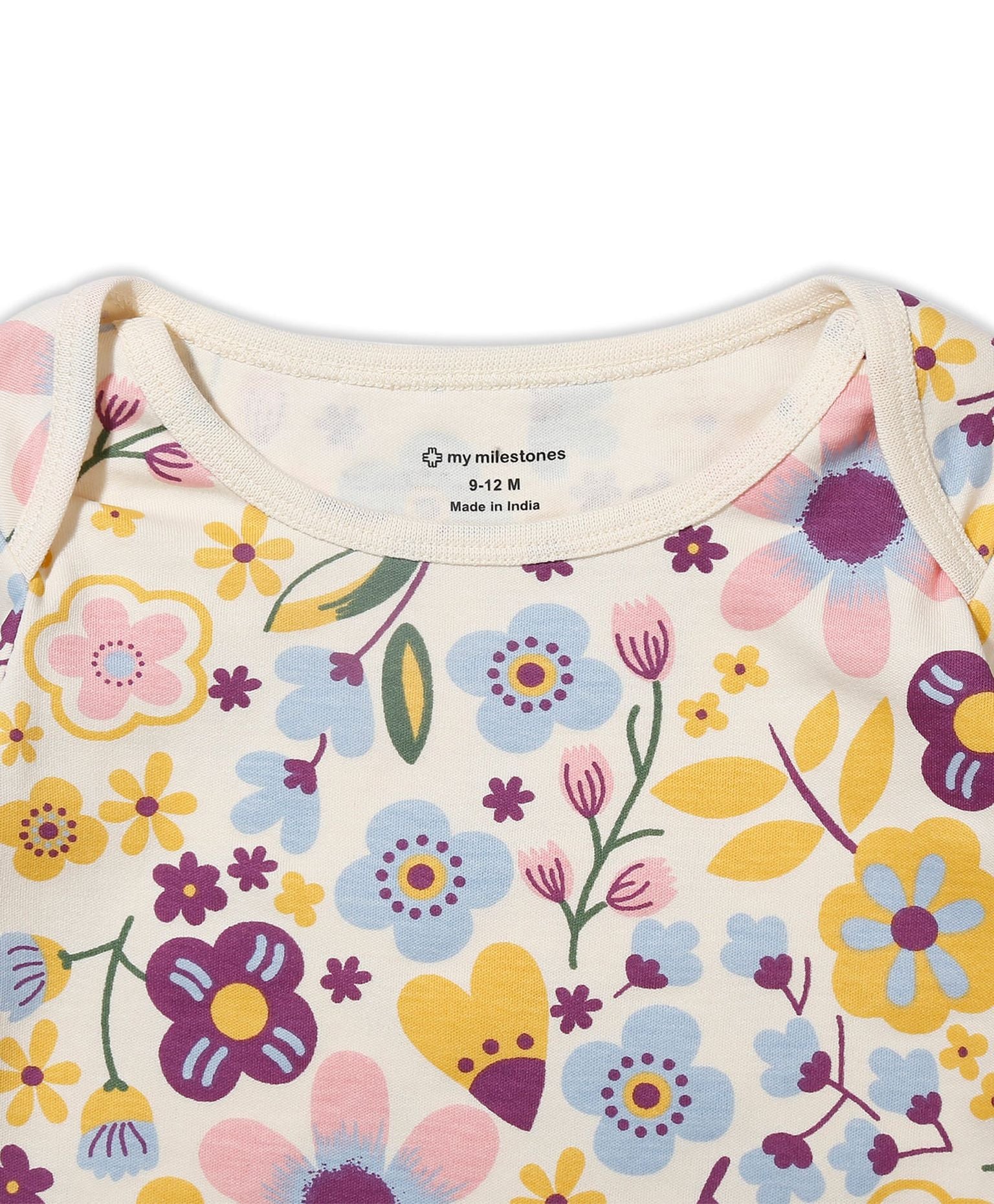 100% Cotton Full Sleeves Envelope Neck Tee Pack Of 3 - Multicolour