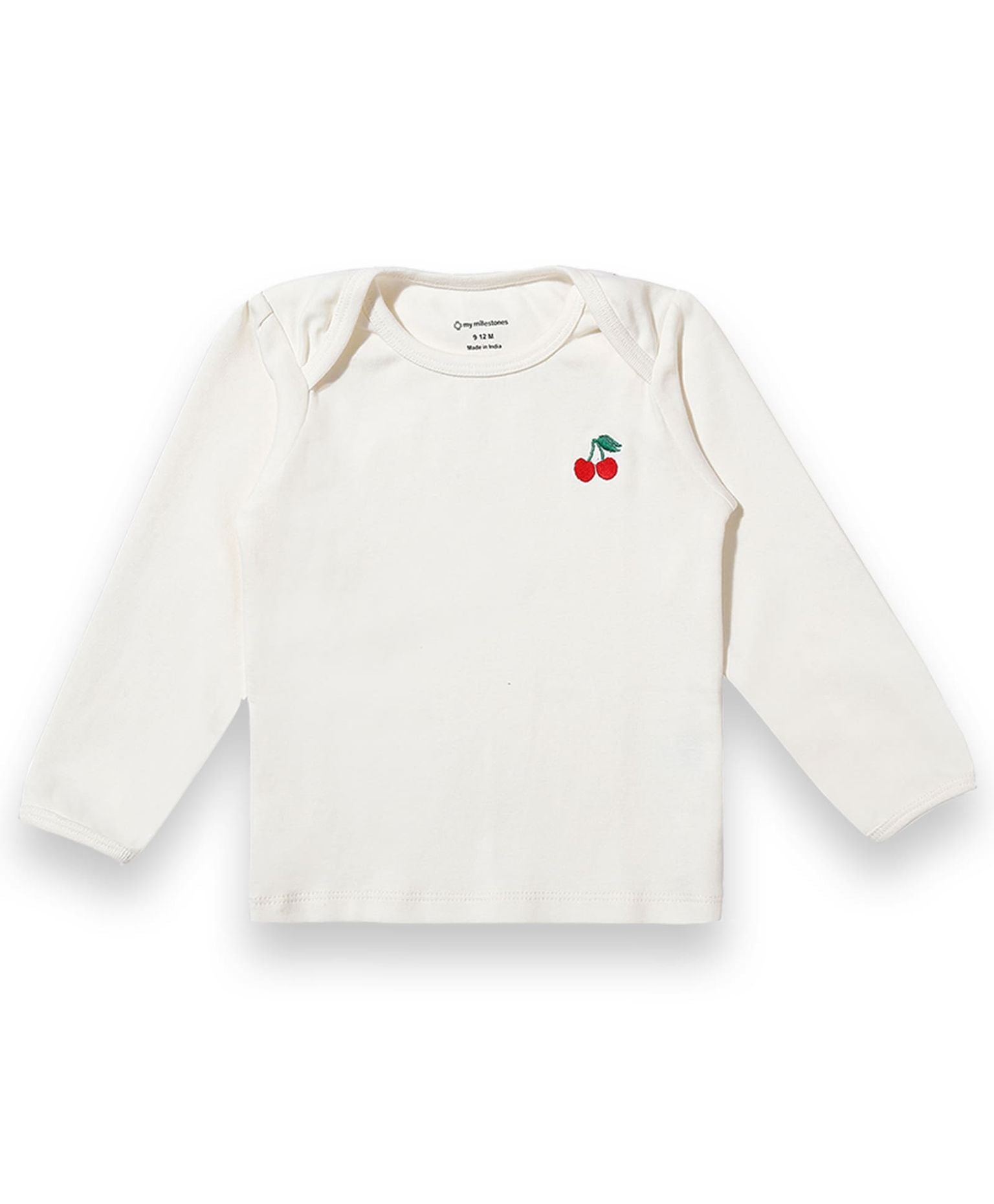 100% Cotton Full Sleeves Envelope Neck Tee Pack Of 3 - Multicolour