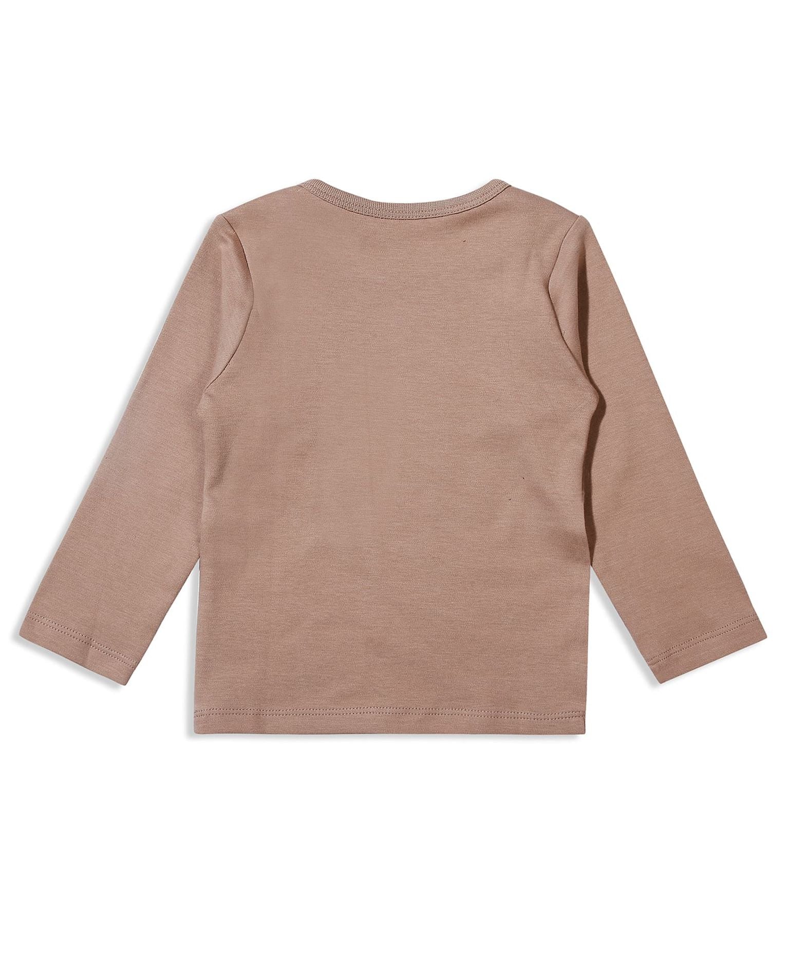 100% Cotton Full Sleeves Envelope Neck Tee Pack Of 3 - Multicolour