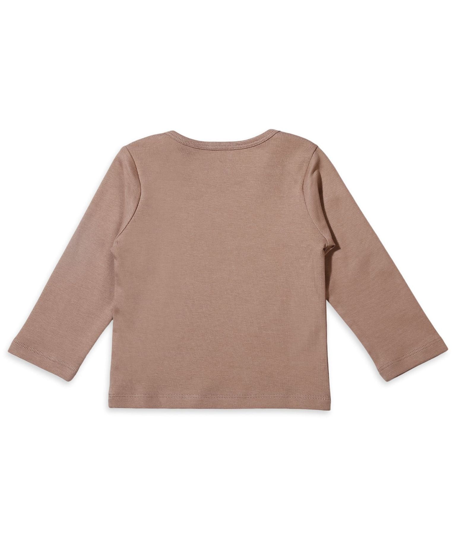 100% Cotton Full Sleeves Envelope Neck Tee Pack Of 3 - Multicolour