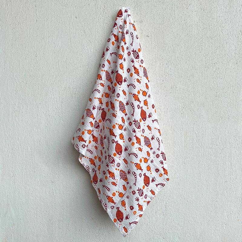 Organic Koi Red Swaddle