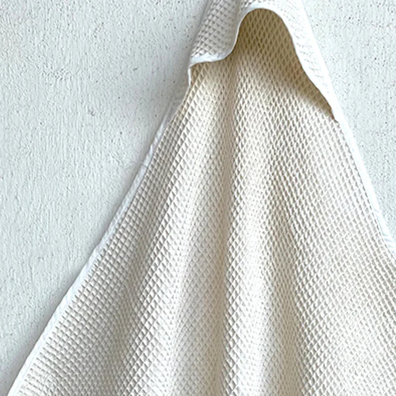 Organic Waffle Hooded Towel Set - Natural