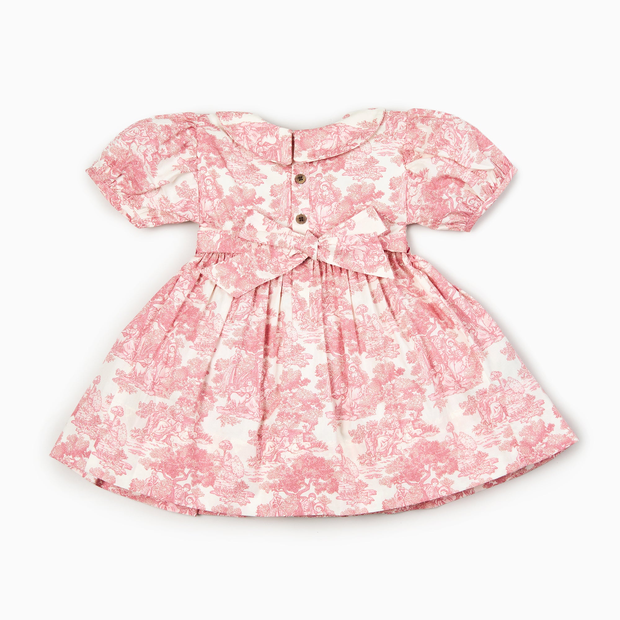 Country Toile Dress in Red