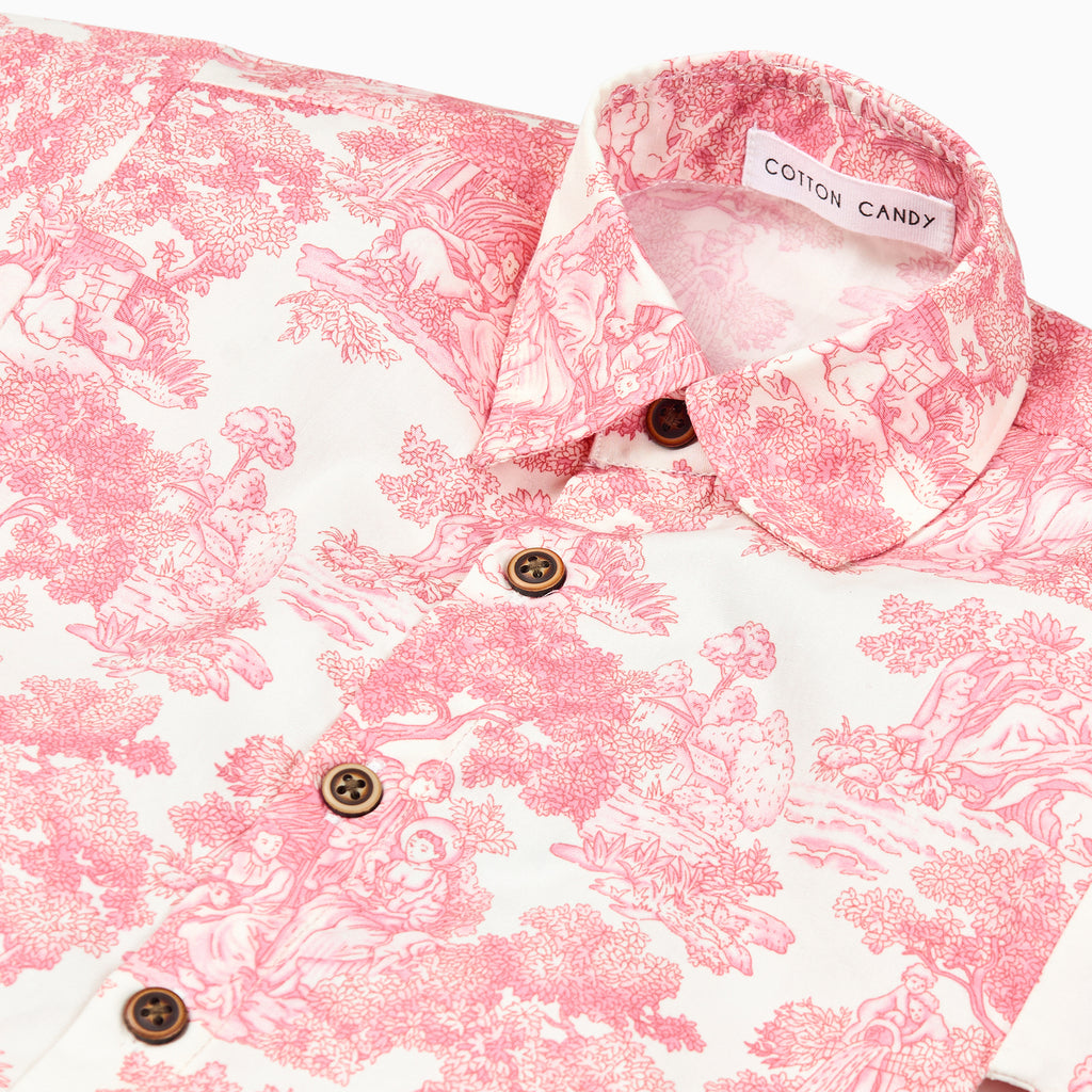 Country Toile Shirt in Red