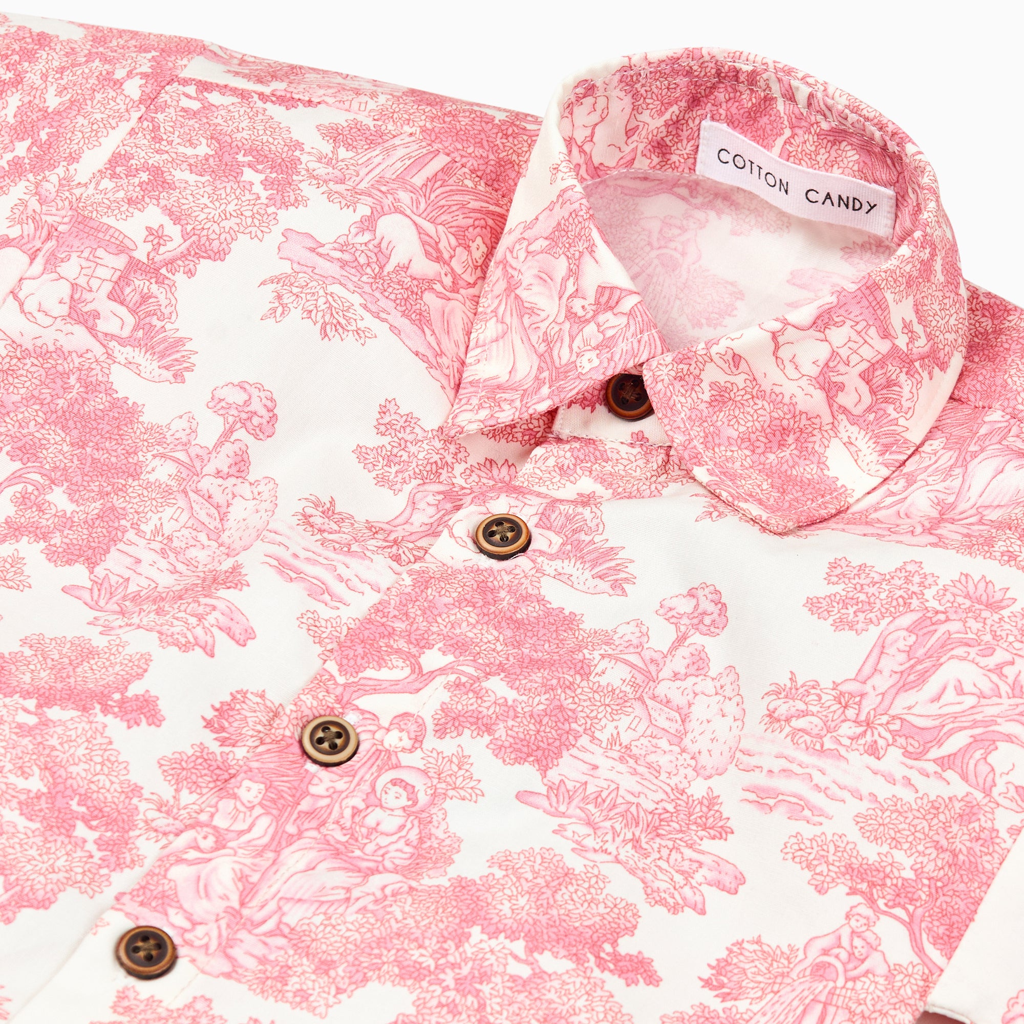 Country Toile Shirt in Red