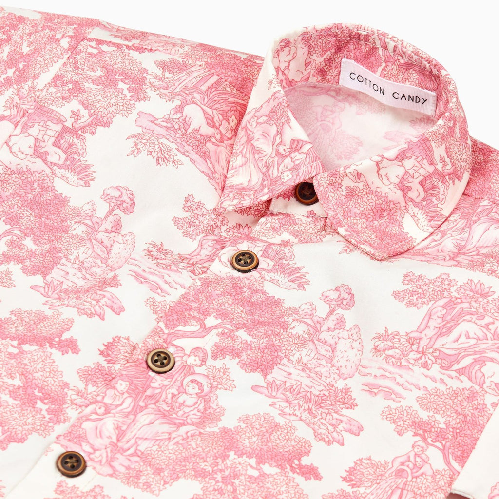 Country Toile Shirt in Red