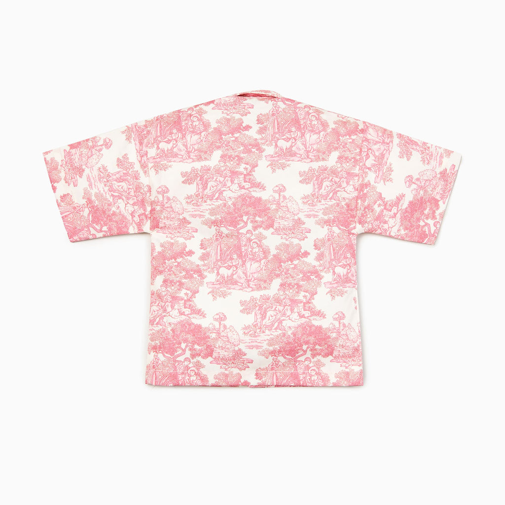 Country Toile Shirt in Red