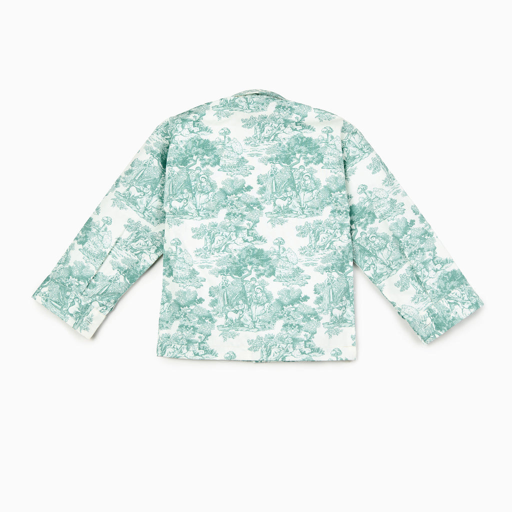 Country Toile Shirt in Green