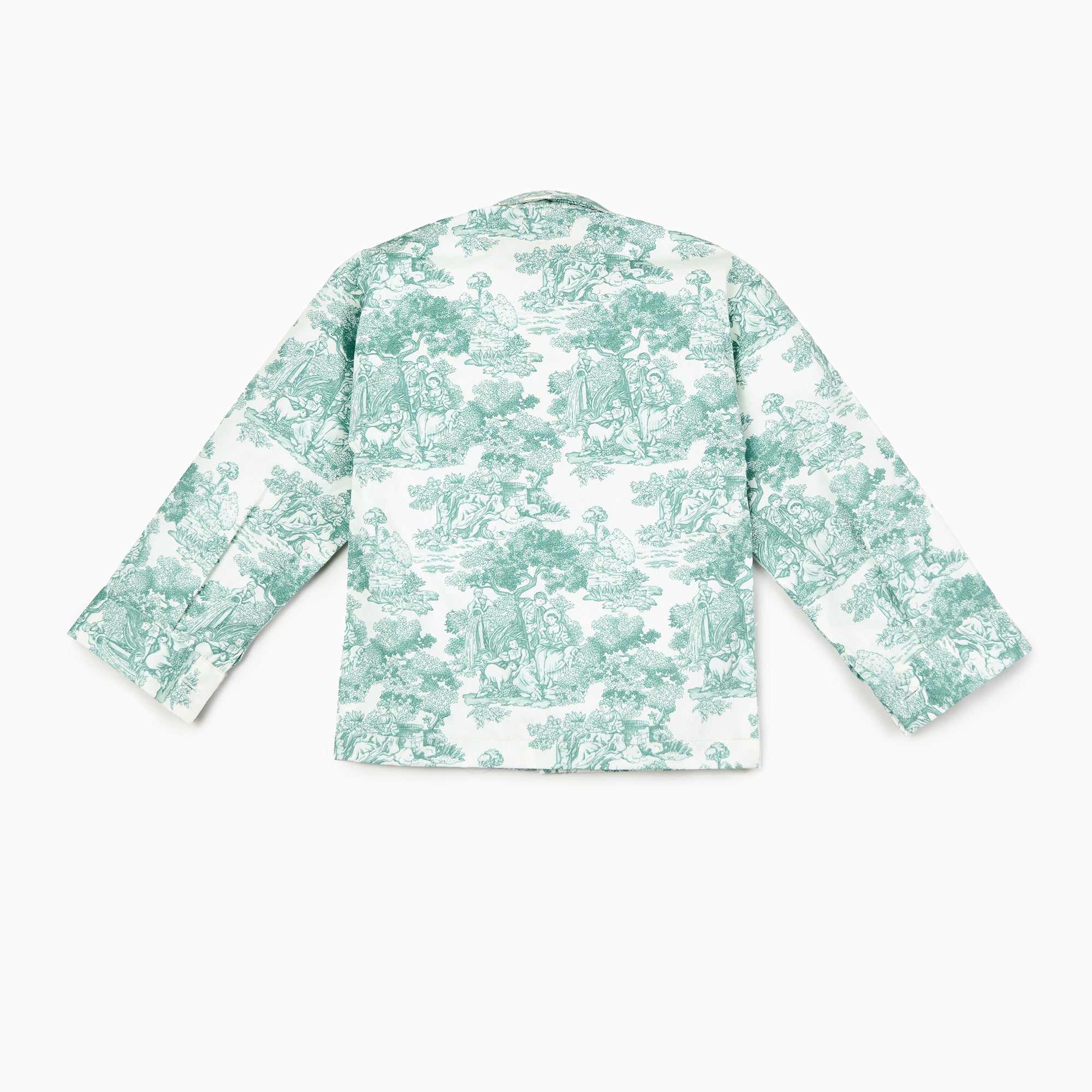Country Toile Shirt in Green