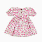 Pink Roses Hand smocked Dress