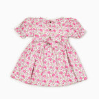 Pink Roses Hand smocked Dress