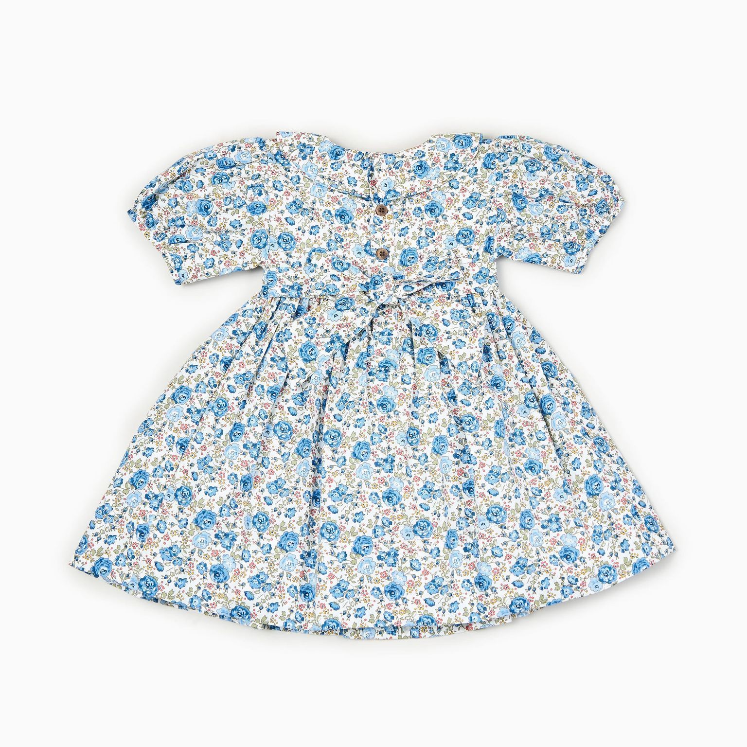 Ditsy Blue Roses Hand smocked Dress Ditsy Blue Roses Hand smocked Dress