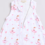 Organic Baby Muslin Sleeping Bag-Ballerina
