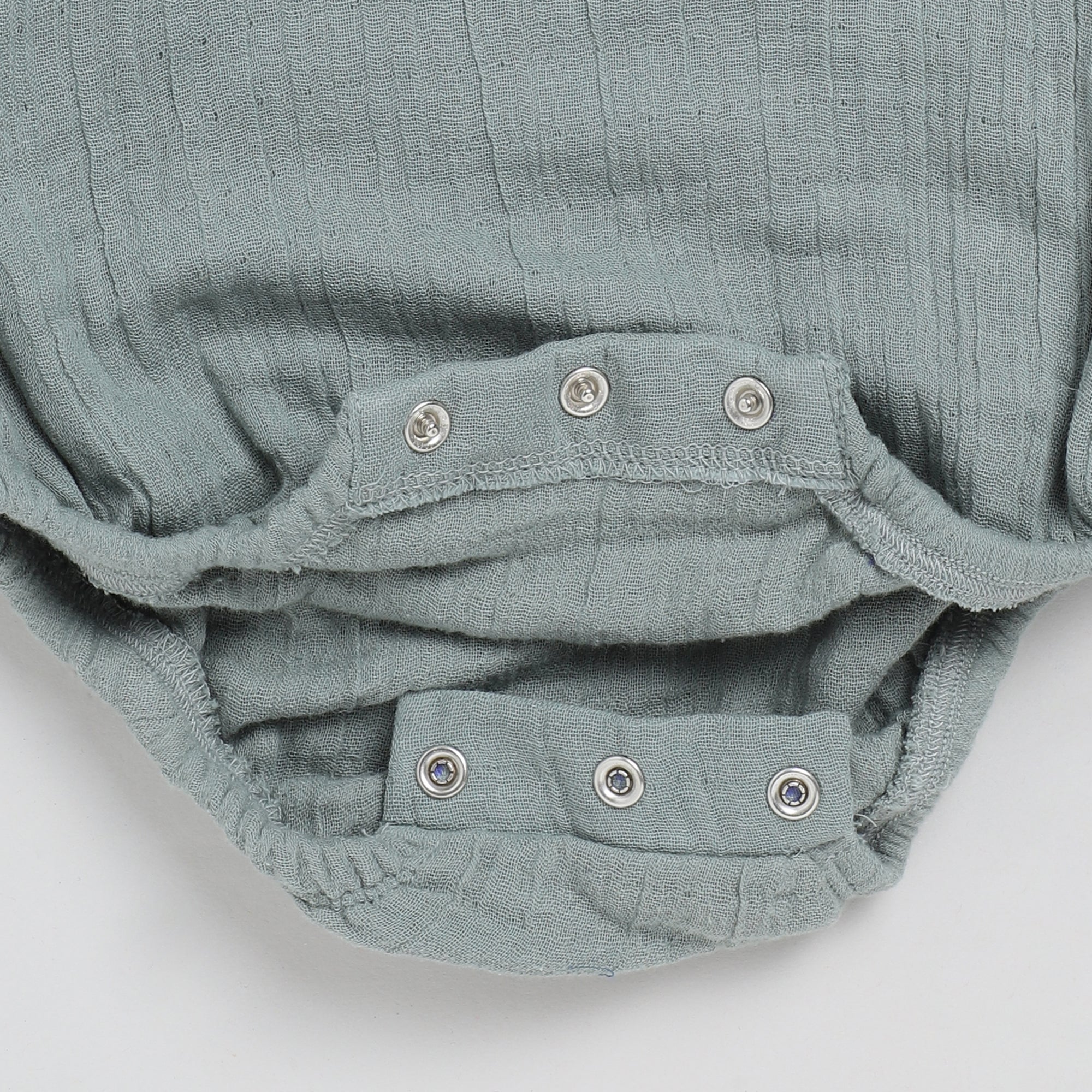 Organic Muslin Bubble Romper-Sage