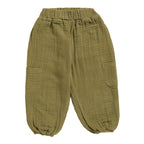 Organic Muslin Lounge Pants-Olive drab