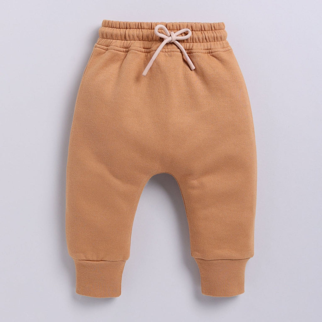 Organic Fleece Relaxed Jogger-Biscuit