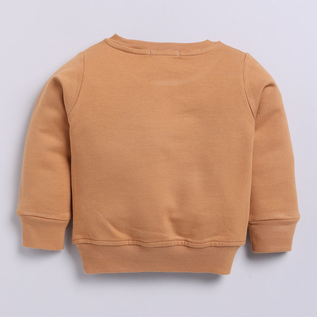 Organic Fleece Over Size Sweatshirt-Biscuit