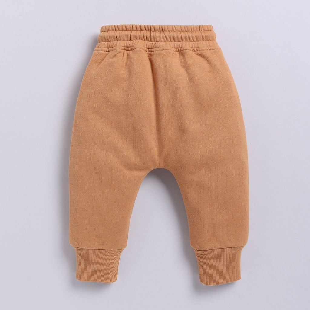 Organic Fleece Sweatshirt & Jogger Set-Biscuit