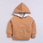 Organic Fleece Over Size Hoodie-Biscuit