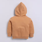 Organic Fleece Over Size Hoodie-Biscuit