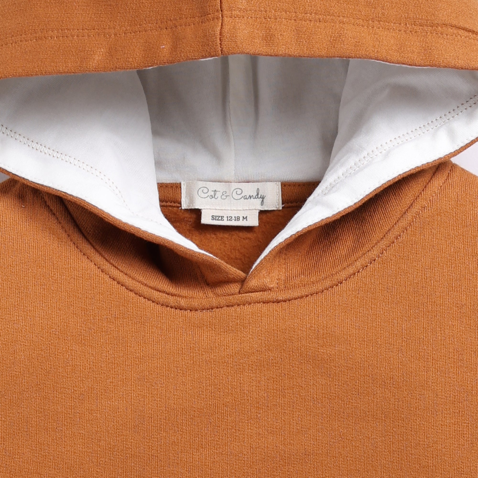 Organic Fleece Over Size Hoodie-Pumpkin Spice