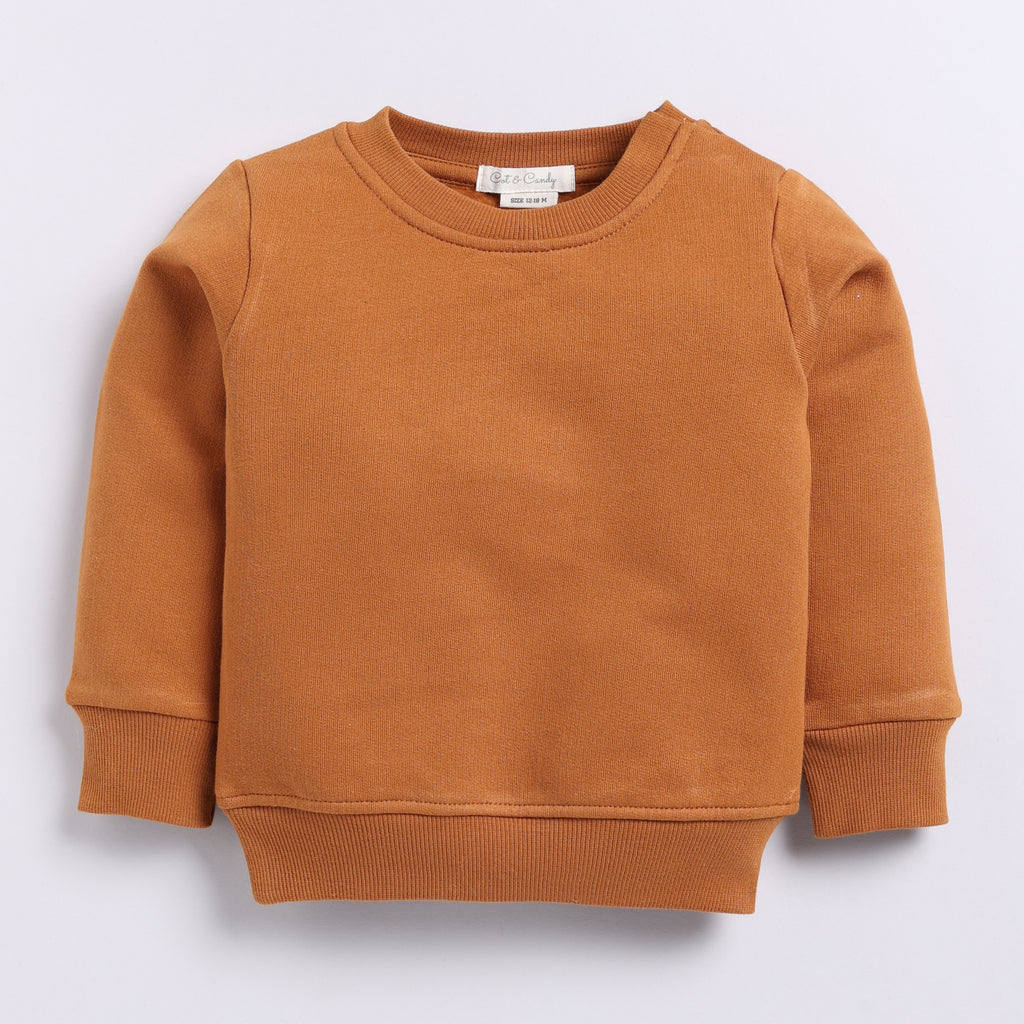 Organic Fleece Over Size Sweatshirt-Pumpkin Spice