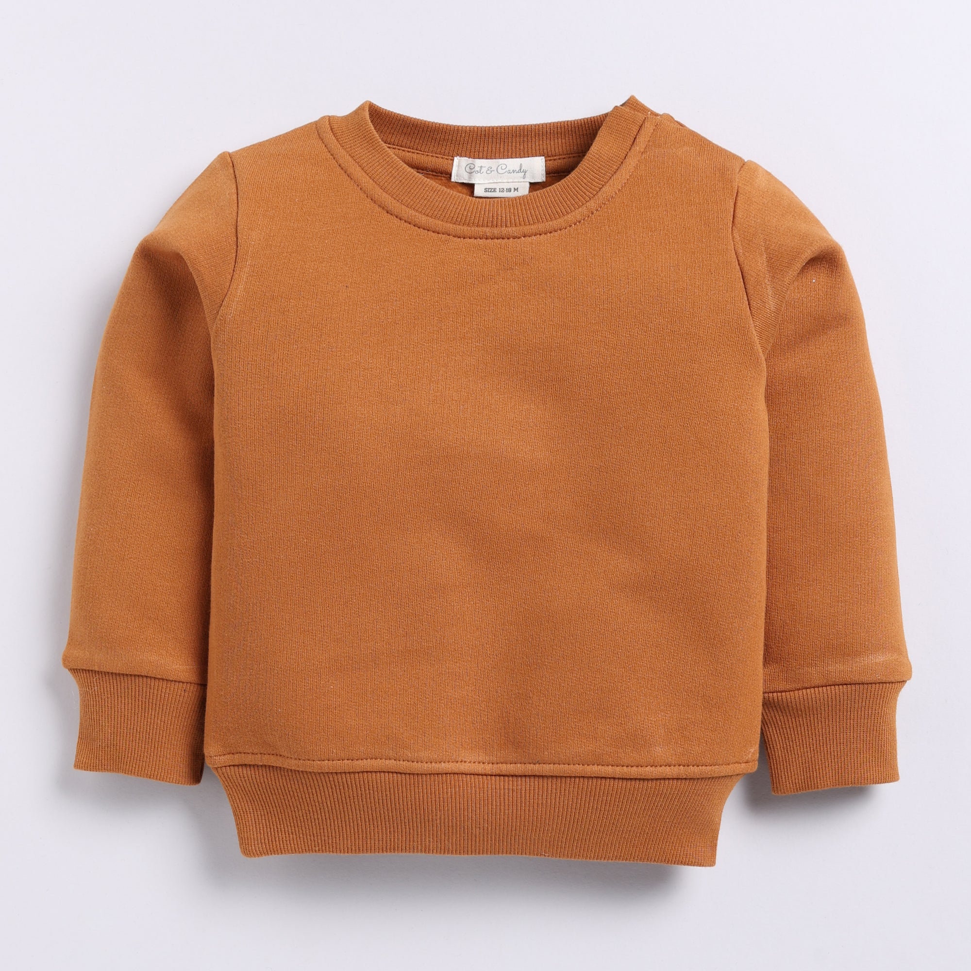 Organic Fleece Over Size Sweatshirt-Pumpkin Spice
