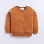 Organic Fleece Sweatshirt & Jogger Set-Pumpkin Spice