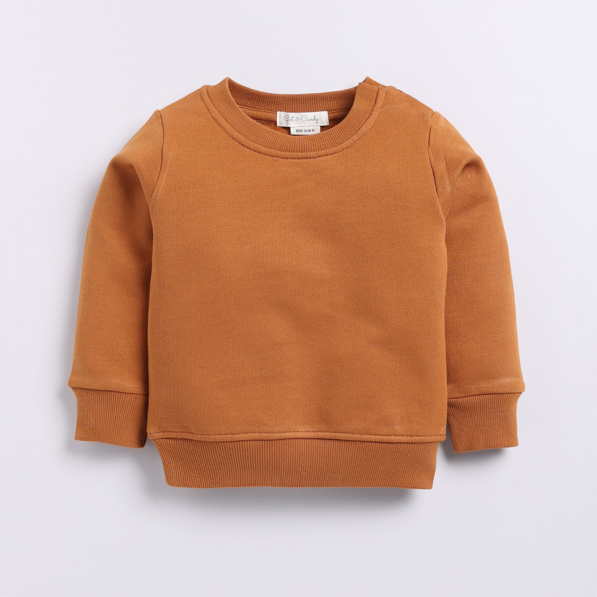 Organic Fleece Sweatshirt & Jogger Set-Pumpkin Spice