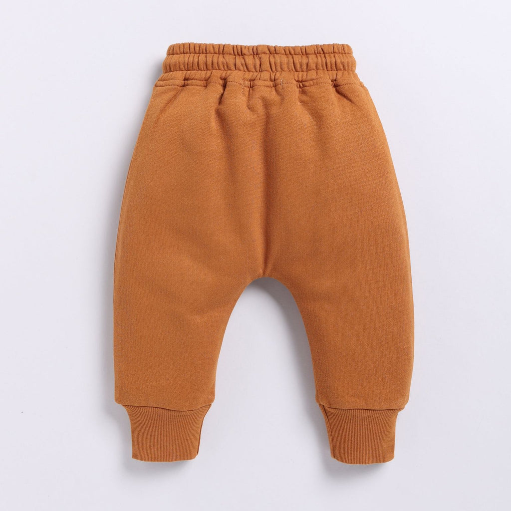 Organic Fleece Sweatshirt & Jogger Set-Pumpkin Spice