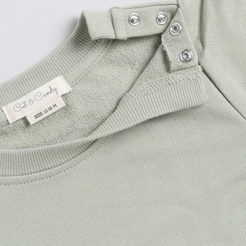 Organic Fleece Over Size Sweatshirt-Tea