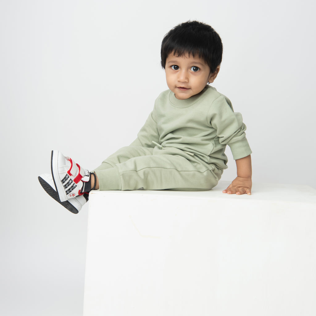 Organic Fleece Over Size Sweatshirt-Tea