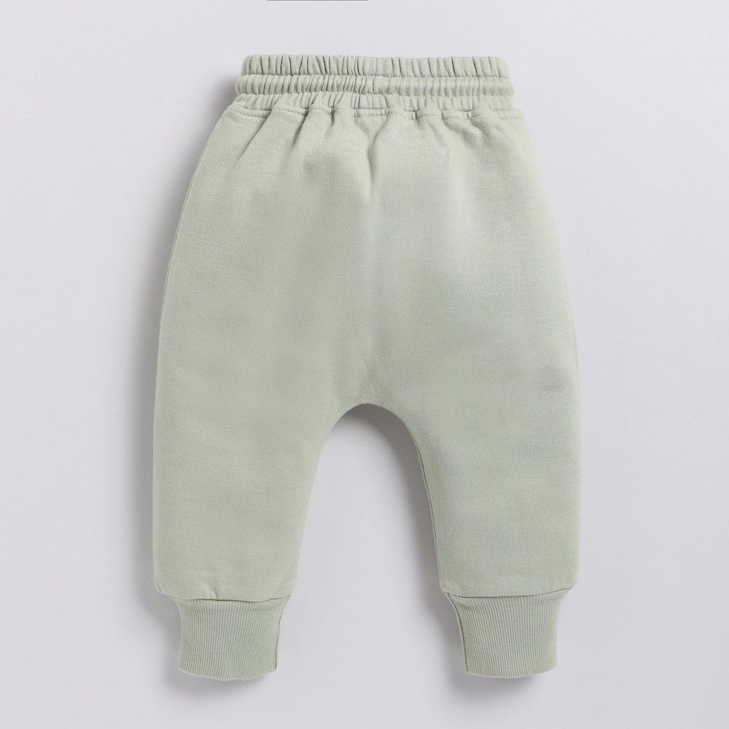 Organic Fleece Sweatshirt & Jogger Set-Tea