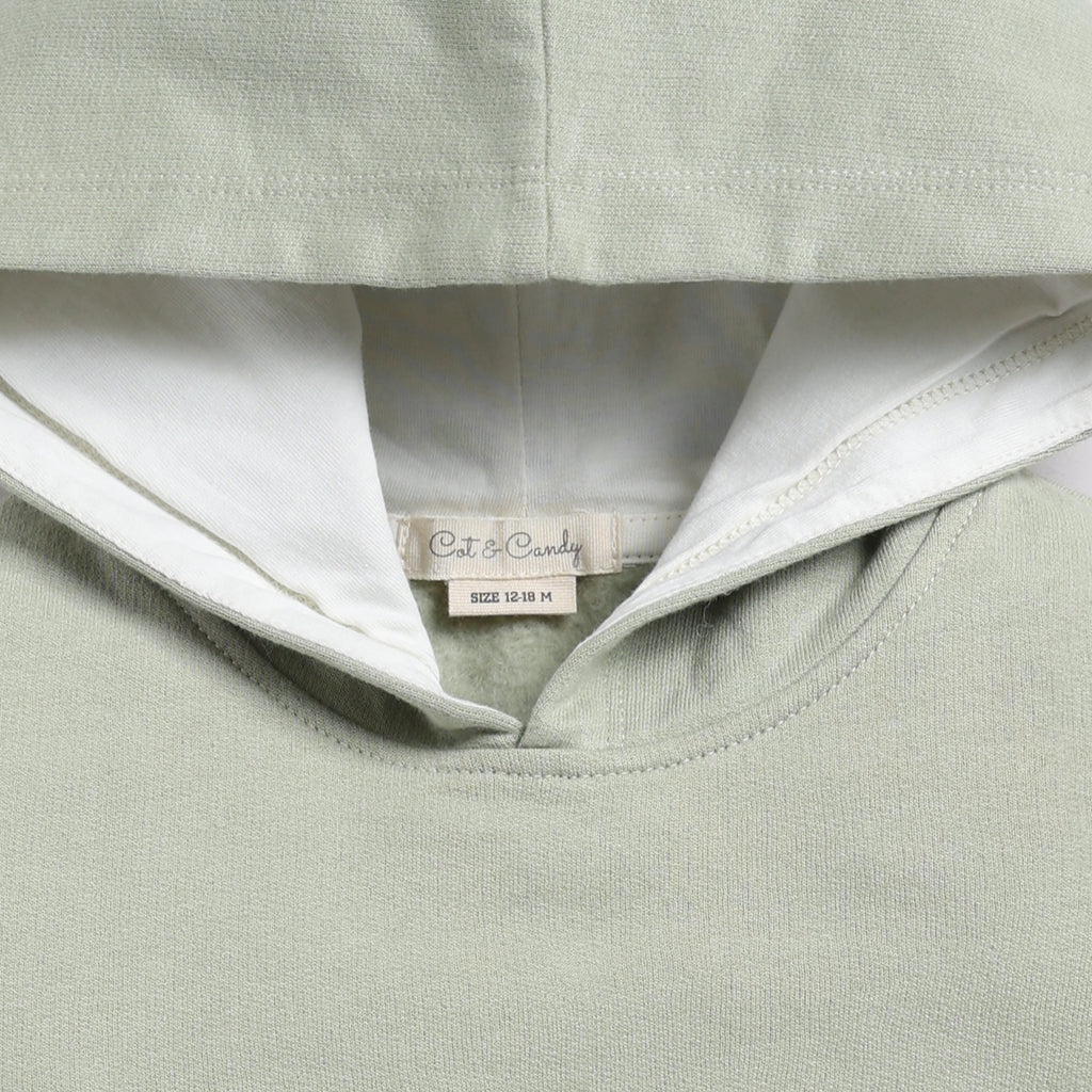 Organic Fleece Over Size Hoodie-Tea